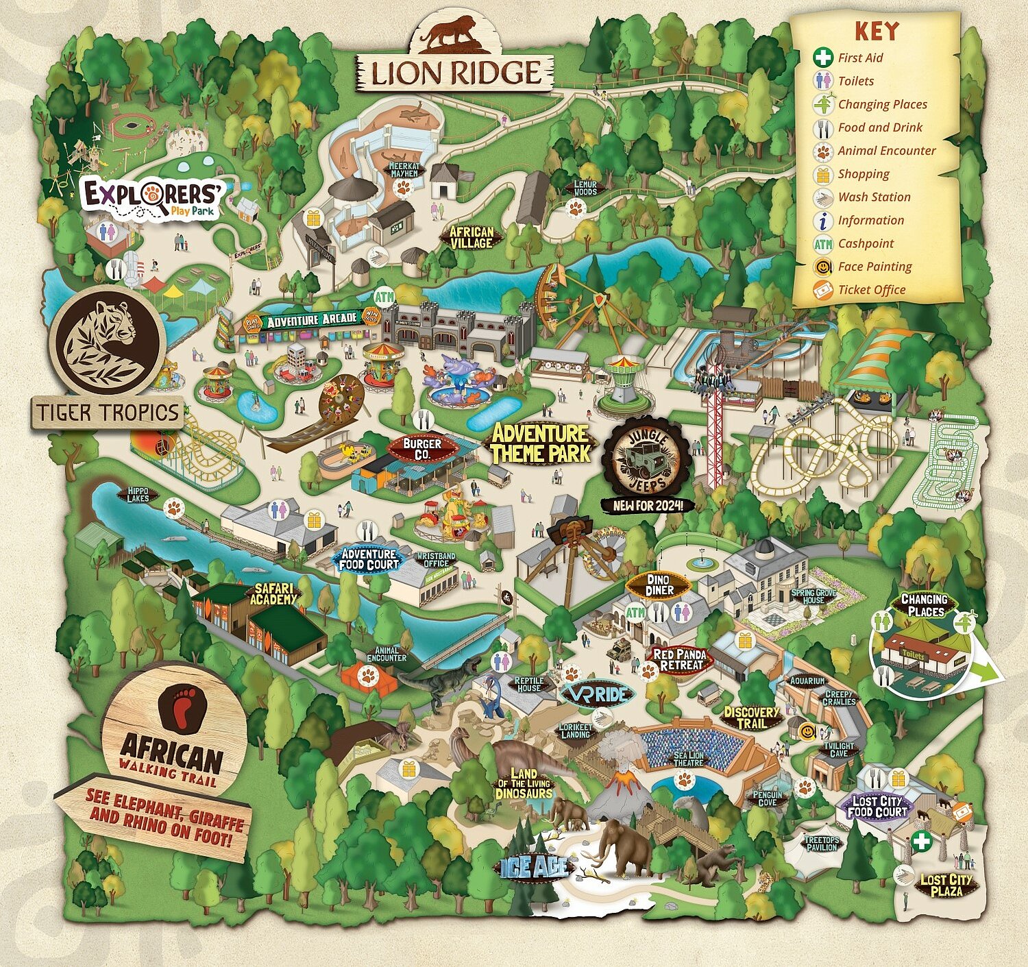 West Midland Safari Park View the Map West Midlands Safari Park