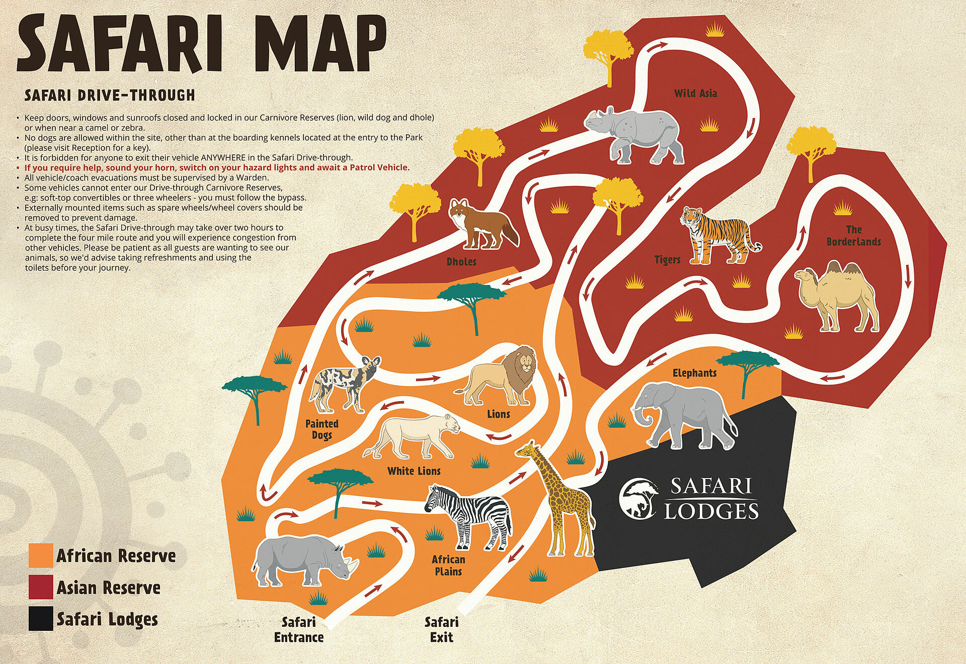 West Midland Safari Park View the Map West Midlands Safari Park